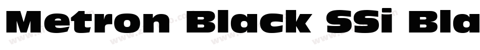 Metron Black SSi Black字体转换
